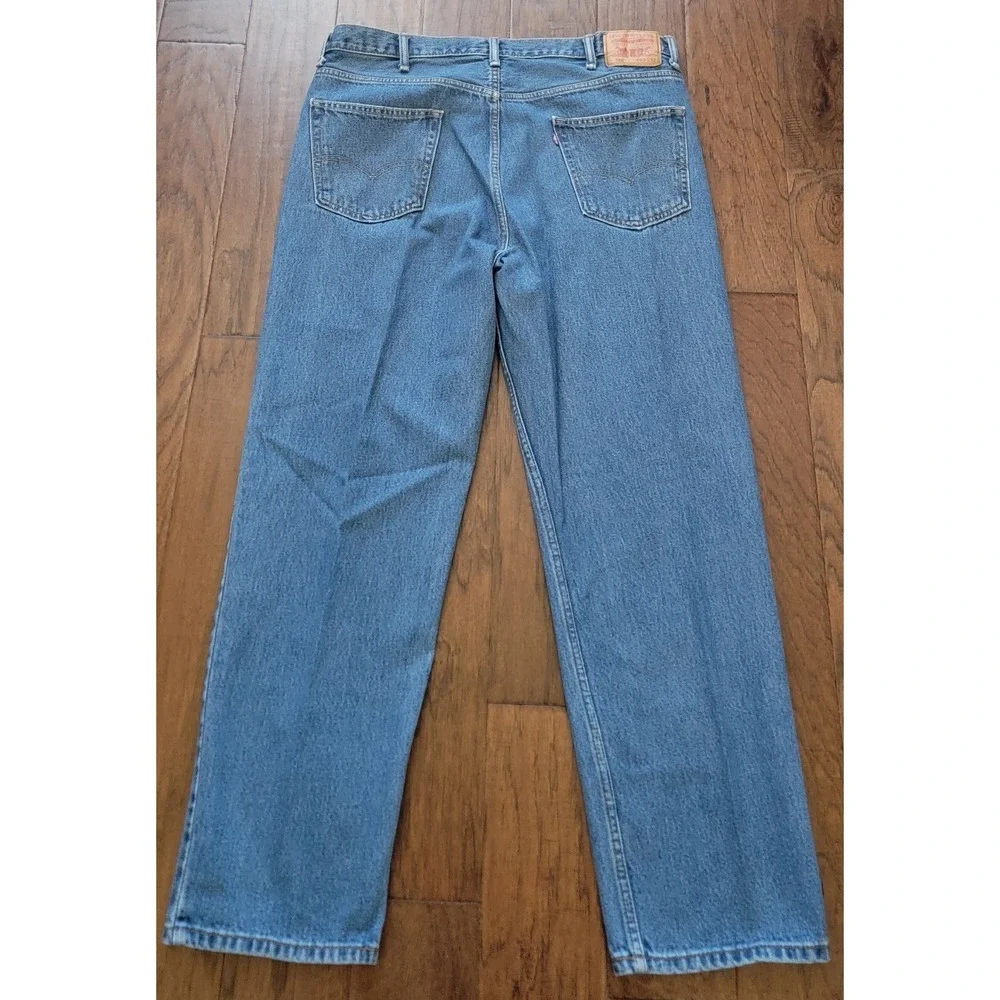 Levi's 550 Mens Relaxed Fit 100% Cotton Blue Jeans‎ Size 40x32